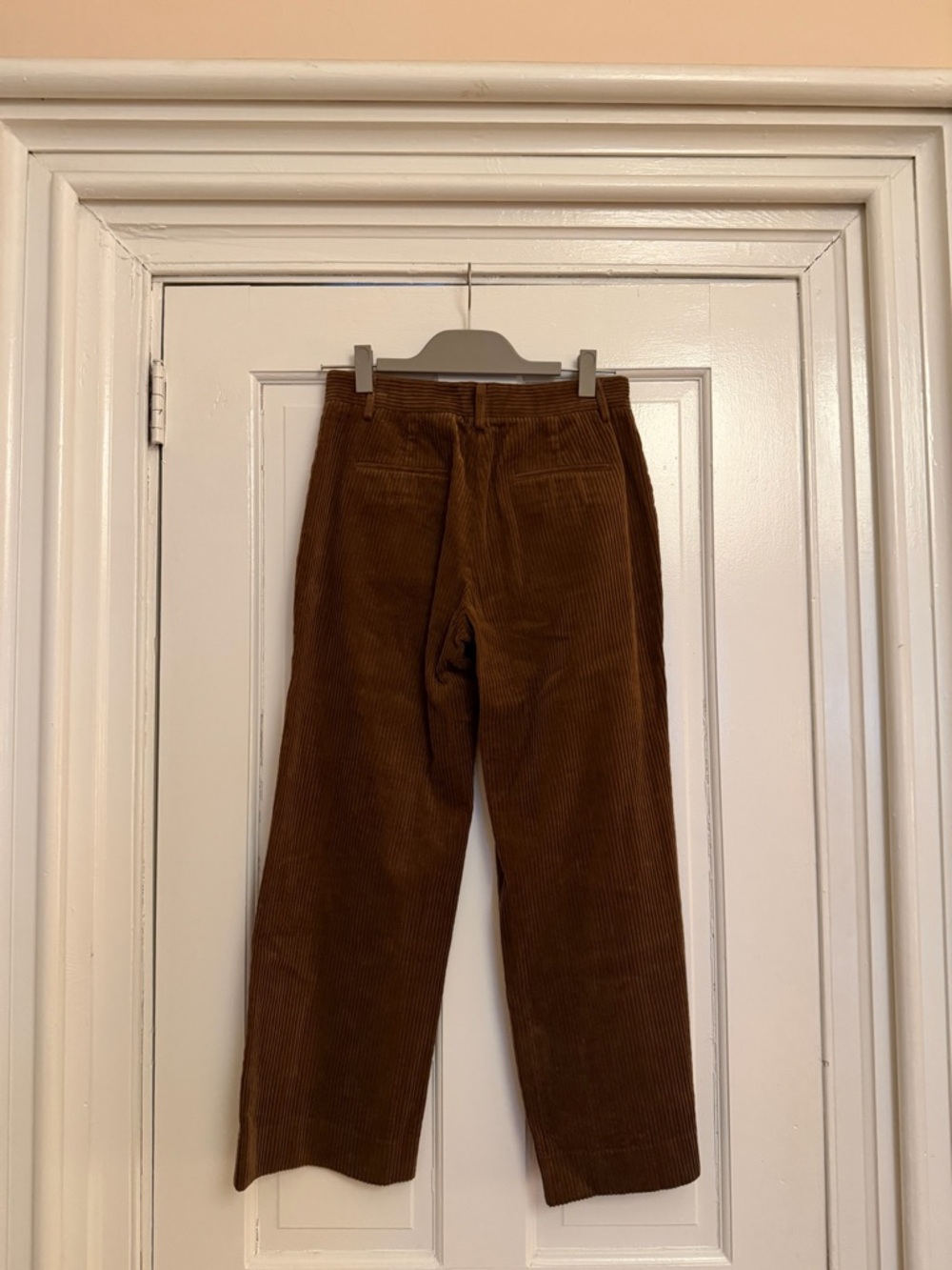 Sandy Liang Dark Brown Corduroy Crop Trousers